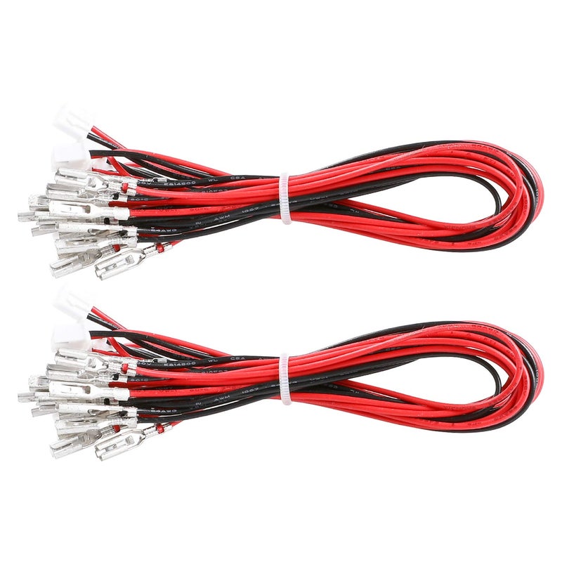 Guwarry 20 Pcs/Lot Zero Delay USB Encoder Jumper Wires Terminals Size 0.110 (2.8mm) Compatible with SANWA Arcade Buttons, Seimitsu, Japan Style Arcade Buttons/JST XH2.54 Plugs to .110 - Image 1